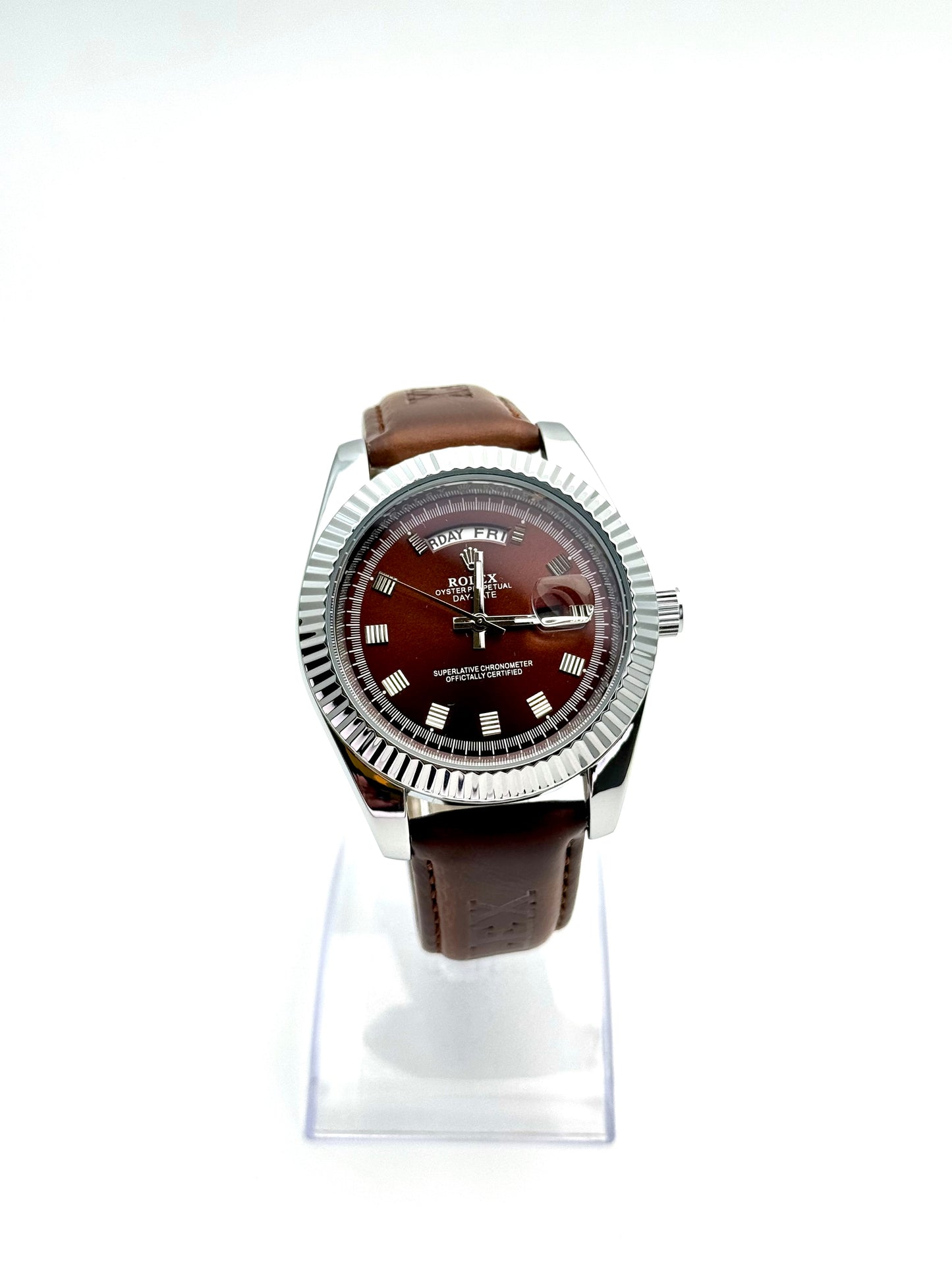 ROLEX CUERO R4 DOBLE CALENDARIO