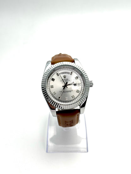 ROLEX CUERO R4 DOBLE CALENDARIO