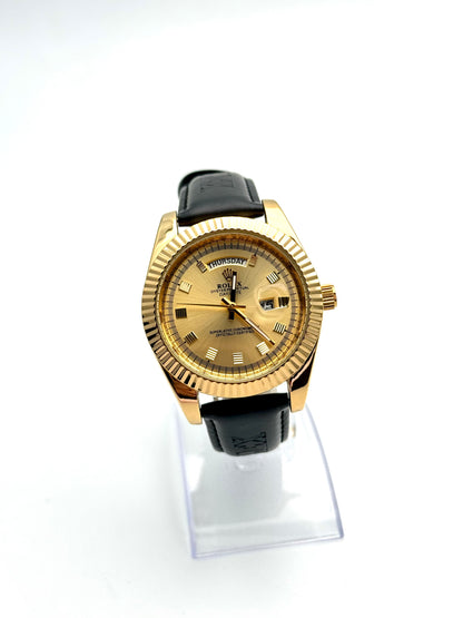 ROLEX CUERO R4 DOBLE CALENDARIO